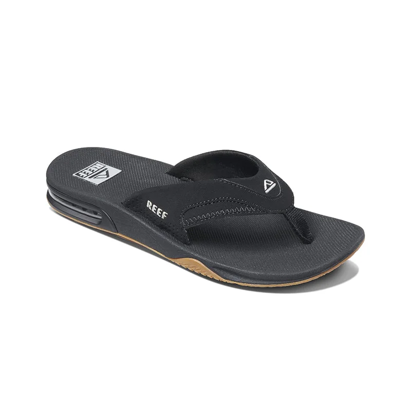 Men's sandals with a toe post design Men's sandals with a toe post design Men's Fanning Black/Silver