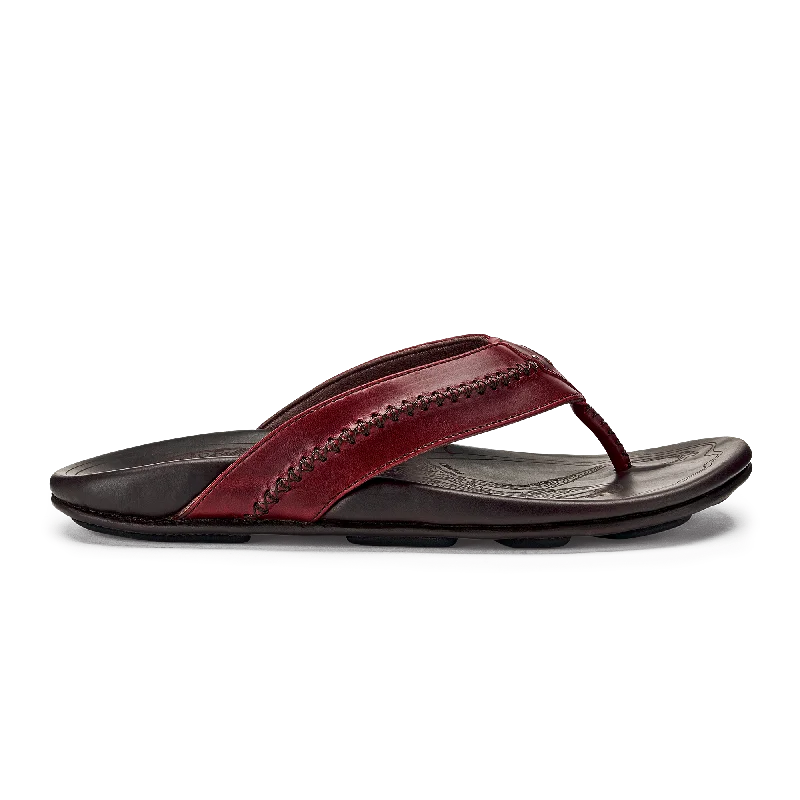 Men's sandals with a wide strap for support Men's sandals with a wide strap for support Mea Ola - Terra / Dark Wood