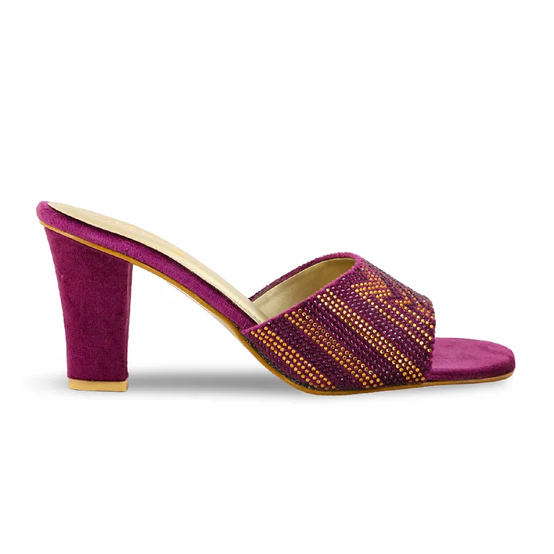 Men's slippers with a removable insole for cleaning Purple Fancy Slipper FN7918