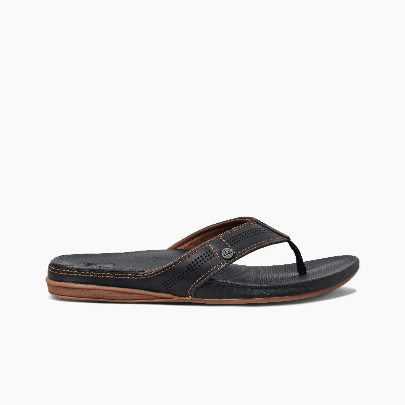 Men's sandals with a perforated leather upper for ventilation Men's sandals with a perforated leather upper for ventilation Cushion Lux