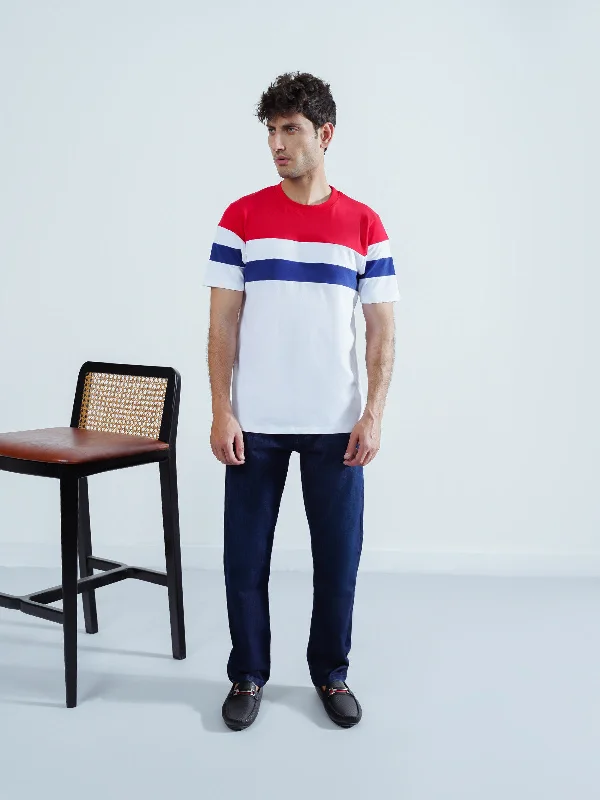 Men's sandals with a rubber sole for traction Men's sandals with a rubber sole for traction "MAELIE" Stylish Regular Fit T-Shirt