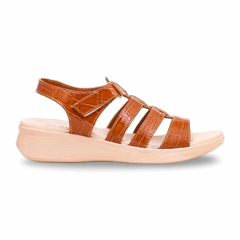 Men's sandals with a padded heel Men's sandals with a padded heel Mustard Formal Sandal PU0212