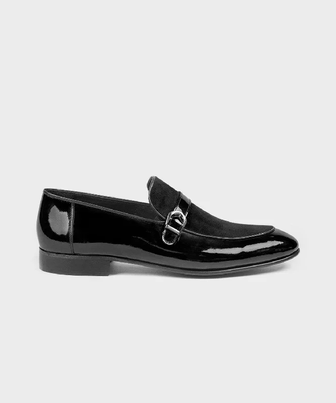 Men's loafers with a moc - toe design Men's loafers with a moc - toe design Black Loafers