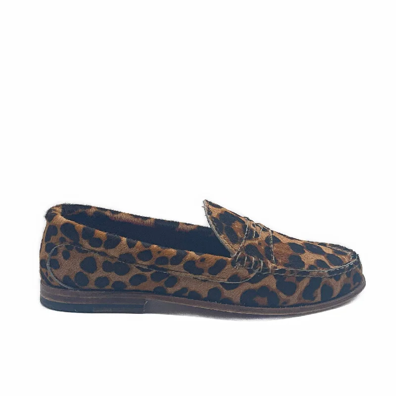 Men's leather loafers with a penny slot Men's leather loafers with a penny slot KKB Penny Loafer:  Leopard Print