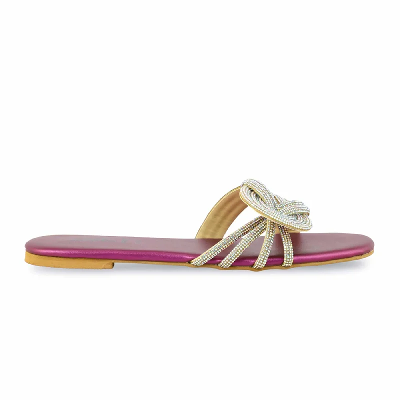 Men's slippers with a padded footbed for all - day comfort Purple Fancy Women Slipper FN7908