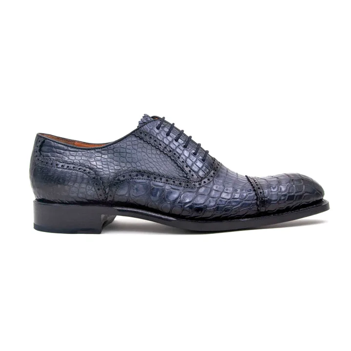 Men's formal shoes with a leather lining for breathability Men's formal shoes with a leather lining for breathability Gaelic Alligator Lace Up Shoes - Grey