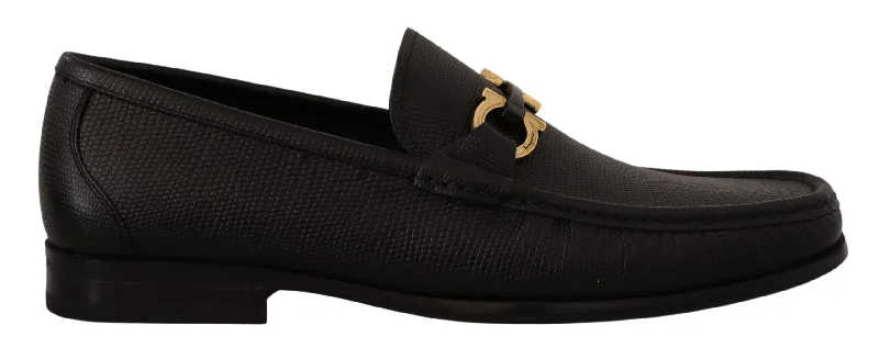 Men's leather formal Oxford shoes with a cap toe Men's leather formal Oxford shoes with a cap toe Salvatore Ferragamo Elegant  Calf Leather Men's Loafers