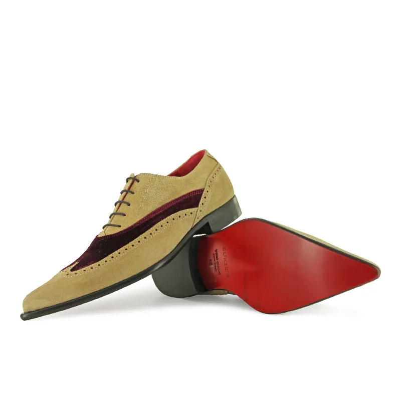 Men's leather formal Oxford shoes with a cap toe Men's leather formal Oxford shoes with a cap toe J1655 - Belvet