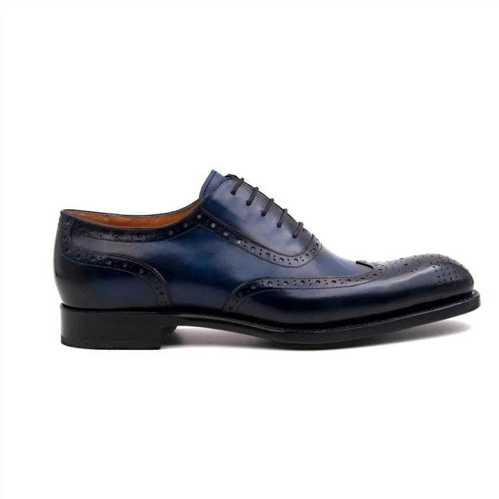 Men's formal shoes with a rubber heel cap for durability Men's formal shoes with a rubber heel cap for durability H and H Oxford Lace Up Shoes - Navy