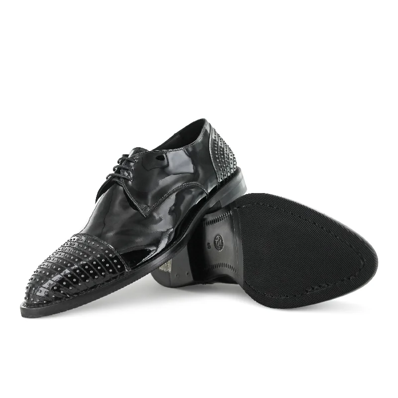 Men's formal shoes with a buckle closure Men's formal shoes with a buckle closure S5083 - Black Patent Eve