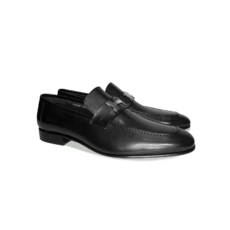 Men's formal shoes with a buckle closure Men's formal shoes with a buckle closure Corrente 5760 H Buckle loafer Shoes - Black