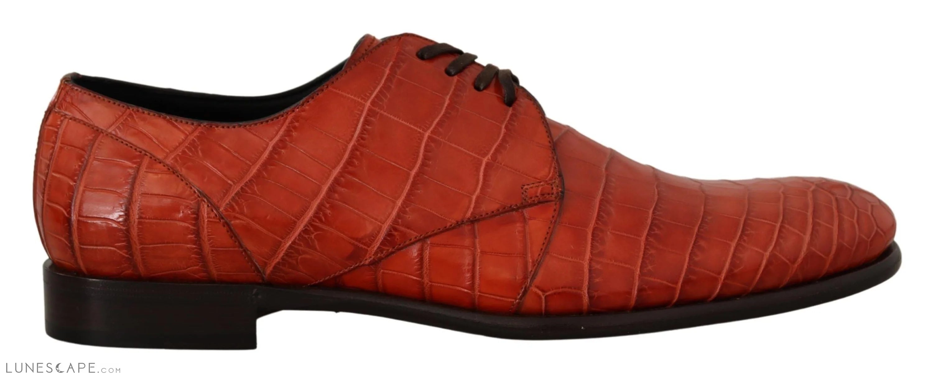 Men's formal shoes with a contrast stitching detail Men's formal shoes with a contrast stitching detail Dolce & Gabbana Exquisite Exotic Croc Leather Lace-Up Dress Shoes