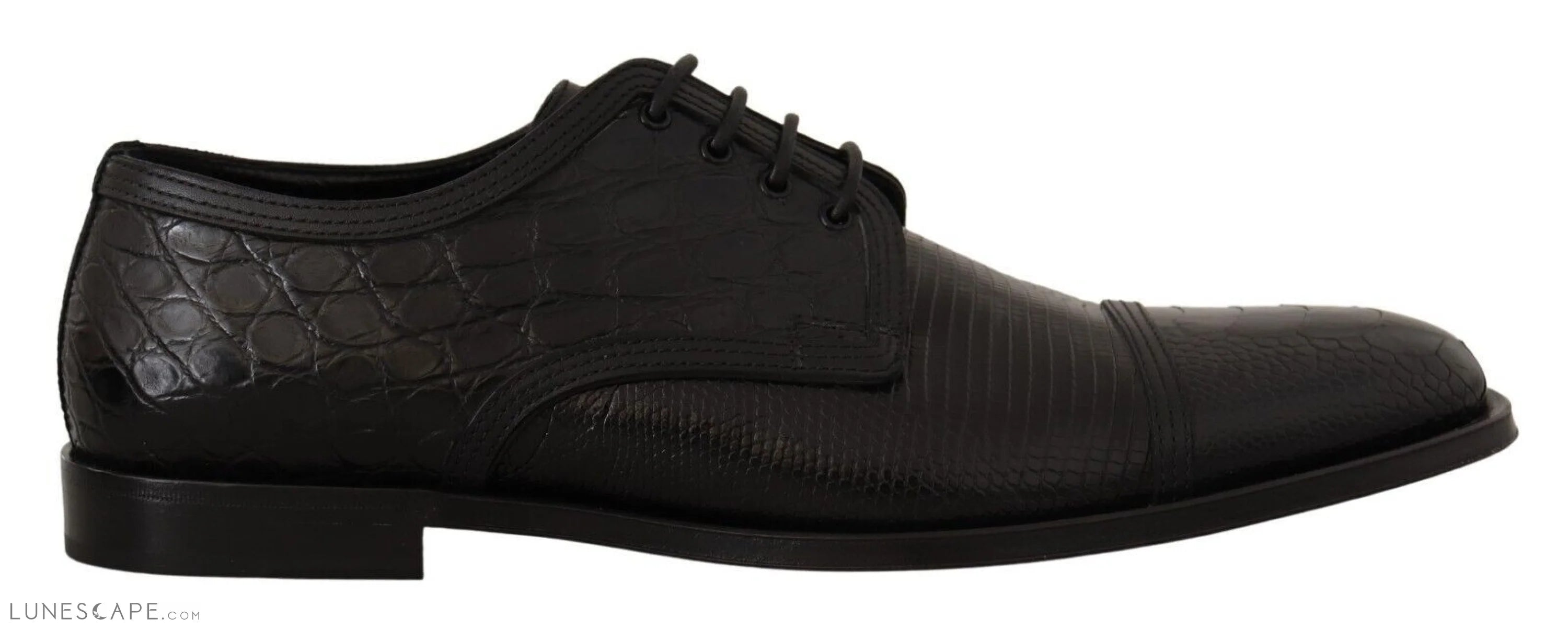 Men's formal shoes with a polished shine Men's formal shoes with a polished shine Dolce & Gabbana Exotic Leather Formal Lace-Up Shoes