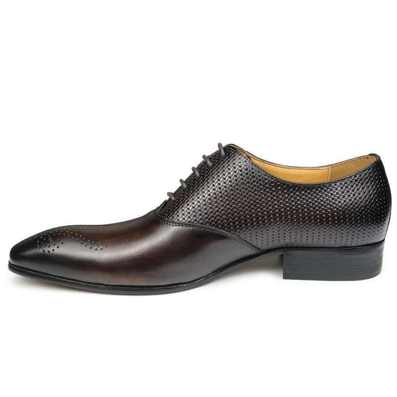 Men's formal shoes with a buckle closure Men's formal shoes with a buckle closure Aubino 2 - Luxury Men's single strap Cap Toe Oxford Shoes (2 patterns design)