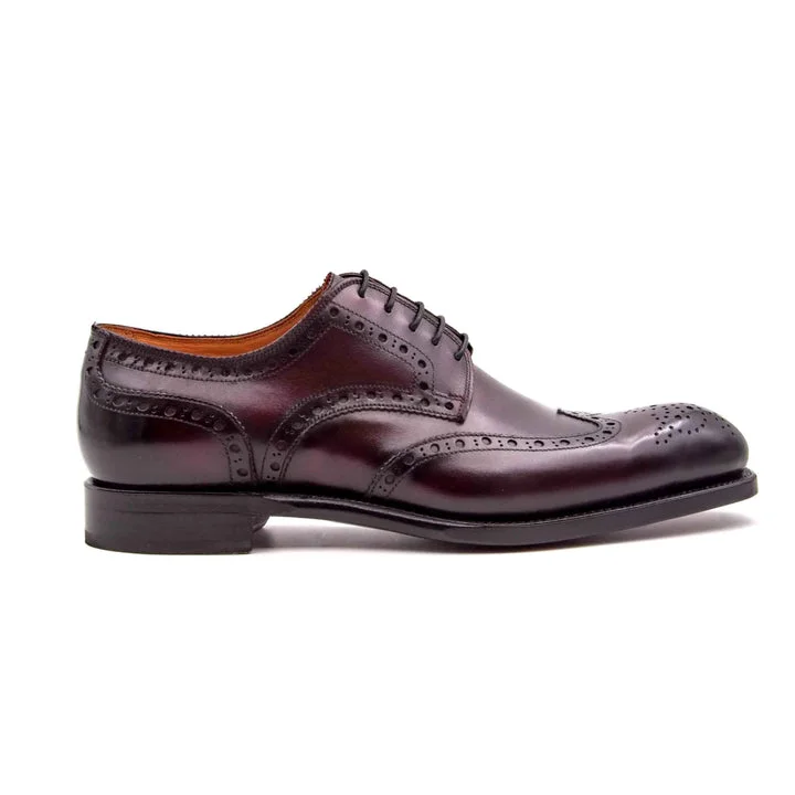 Men's formal shoes with a padded insole for comfort Men's formal shoes with a padded insole for comfort H and H Brogue Lace Up Shoes - Burgundy