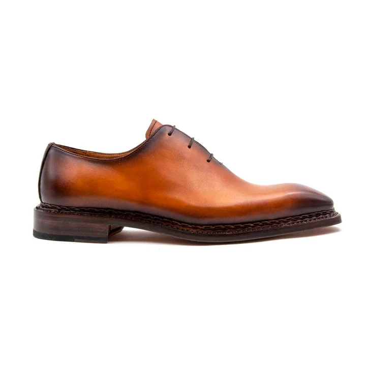 Men's formal shoes with a buckle closure Men's formal shoes with a buckle closure Jason Sr Wholecut Lace Up Shoes - Caramel