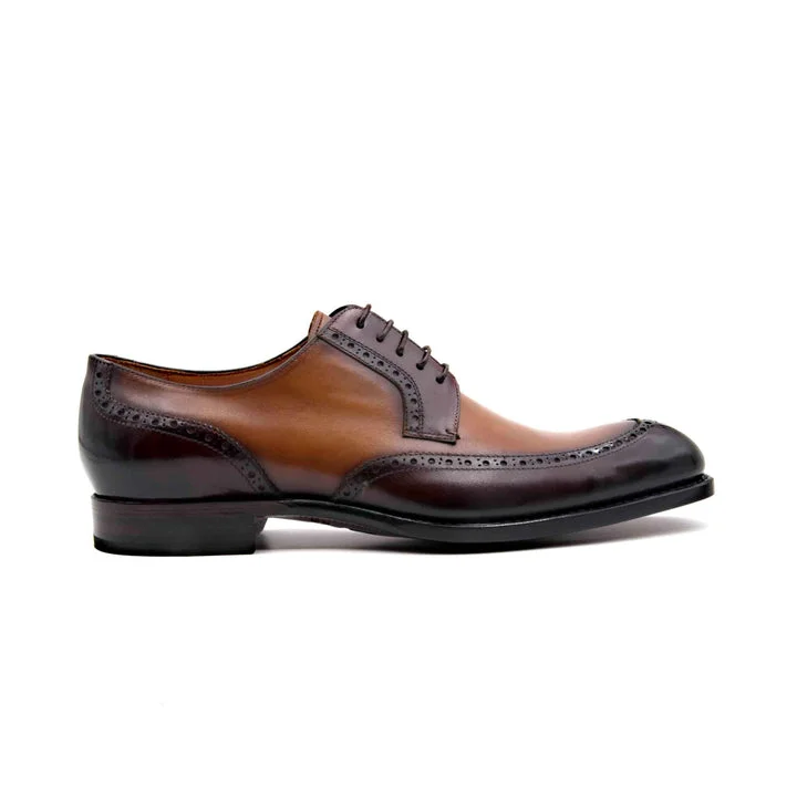 Men's formal shoes with a leather sole and heel Men's formal shoes with a leather sole and heel Colin Lace Up Shoes - Brown/Caramel