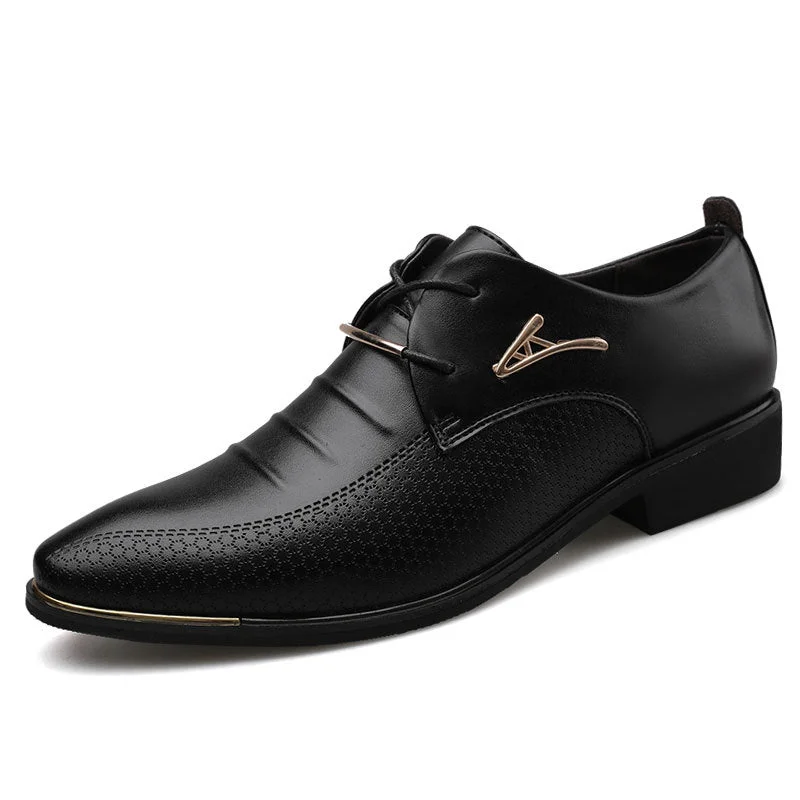 Men's formal shoes with a rubber heel cap for durability Men's formal shoes with a rubber heel cap for durability Ritmo  - Formal Retro Oxford Shoes For Men