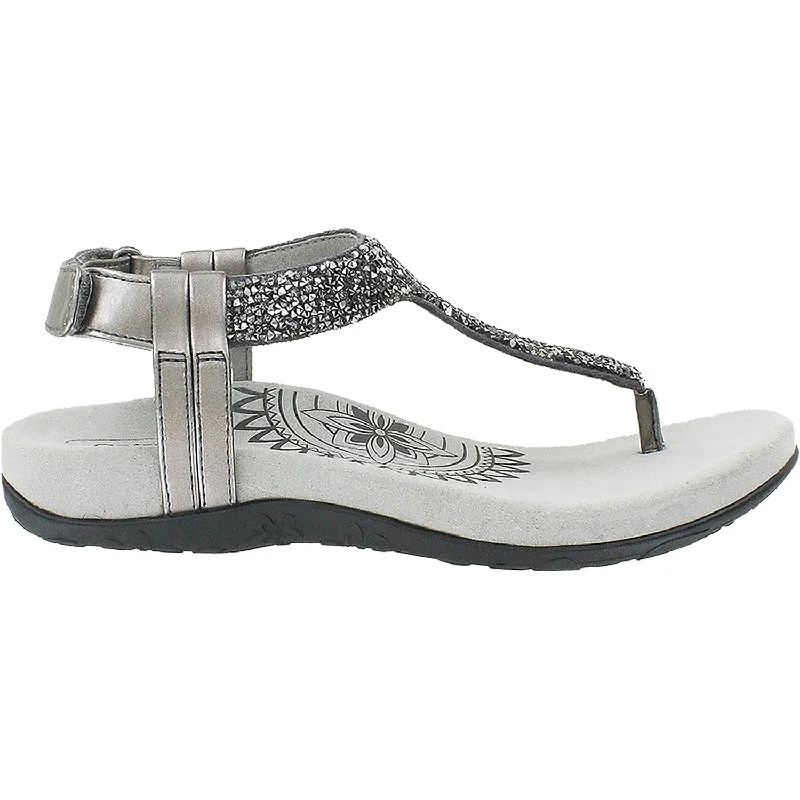 Men's sandals with a pointed toe for a stylish lookWomen's Aetrex Jade Gunmetal Synthetic