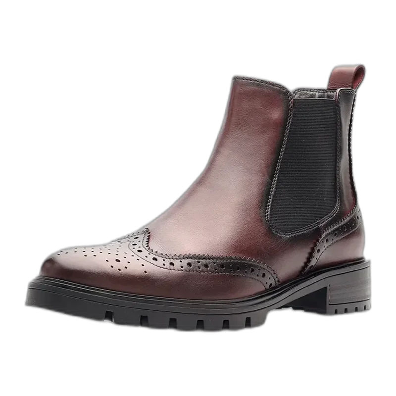 Men's leather sandals with an adjustable strapTulip Brogue Chelsea Ankle Boot