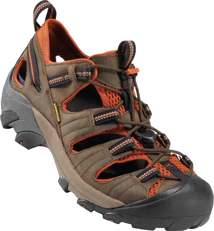Men's sandals with a durable outer soleKeen Men's Arroyo II Black Olive Bombay Brown Sandal