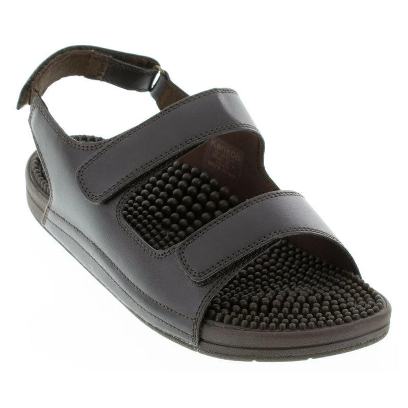 Men's sandals with a contrast stitching detailKenkoh Balance V - Brown