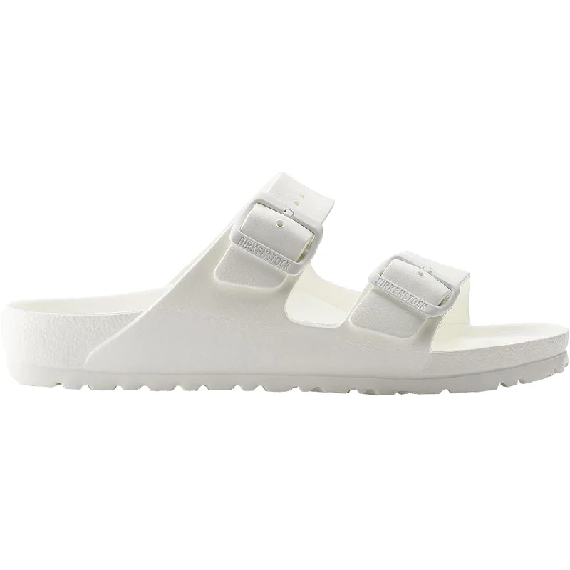 Men's sandals with a stretchy strap for a better fitUnisex Birkenstock Arizona Essentials White EVA Synthetic