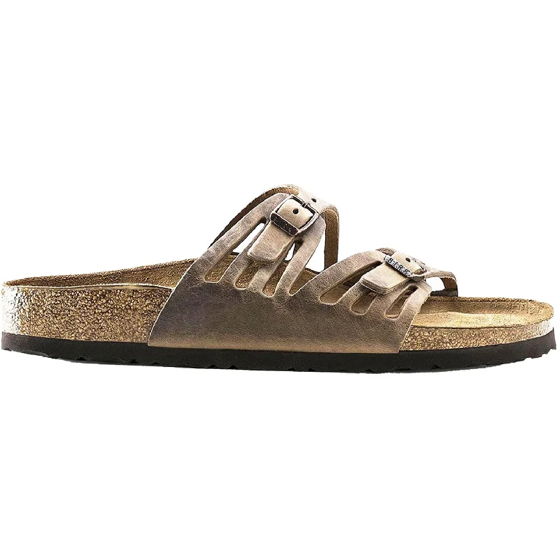 Men's sandals with a removable insole for cleaningWomen's Birkenstock Granada Soft Footbed Tobacco Oiled Leather