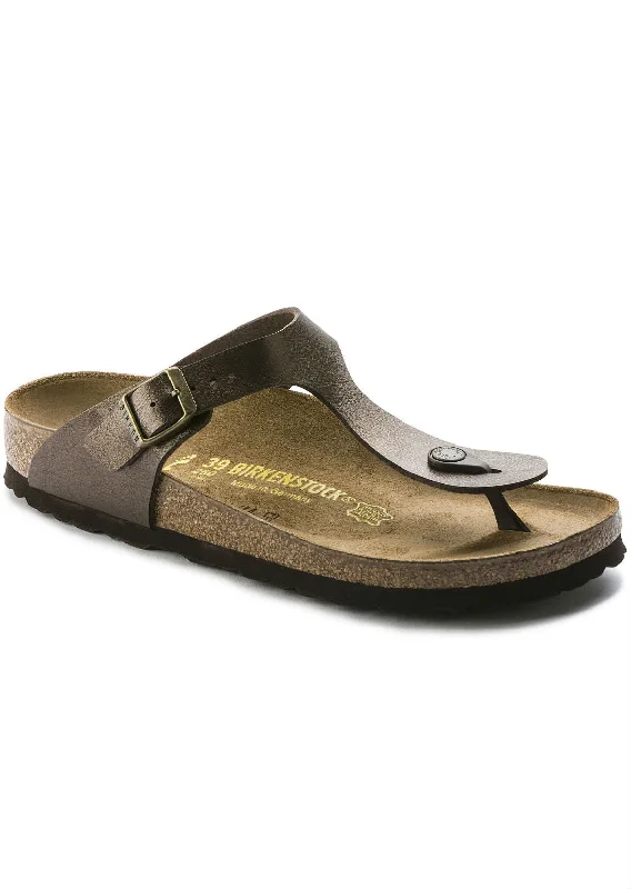 Men's sandals with a perforated leather upper for ventilationBirkenstock Unisex Gizeh Birko-Flor Sandals