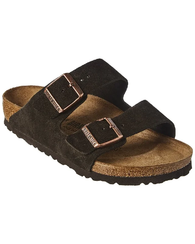 Men's sandals with a padded heelBirkenstock Women's Arizona Suede Leather Sandal