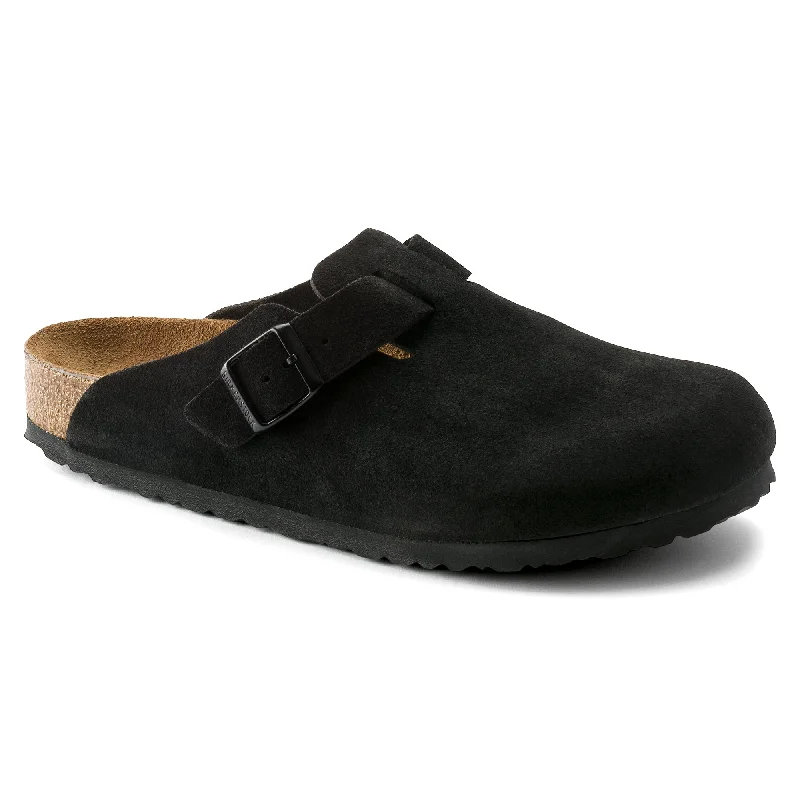Men's sandals with a pointed toe for a stylish lookBoston Soft Footbed Narrow (Black)