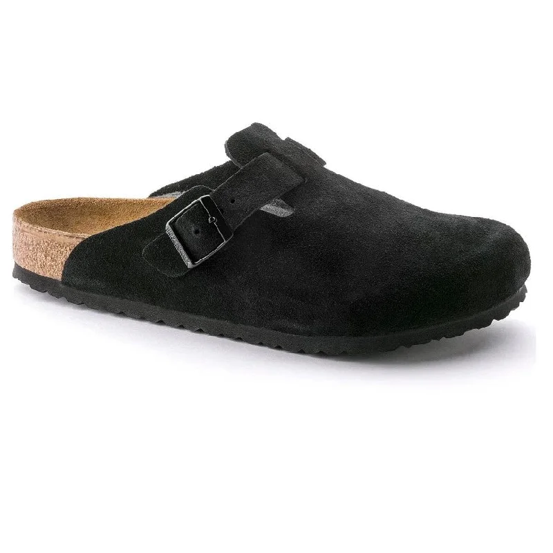 Men's leather sandals with an adjustable strapBoston VL SFB Regular (Black)