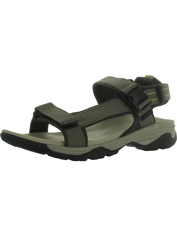 Men's sandals in a neutral color like black or brownBradley Mens Outdoor Cushioned Footbed Sport Sandals