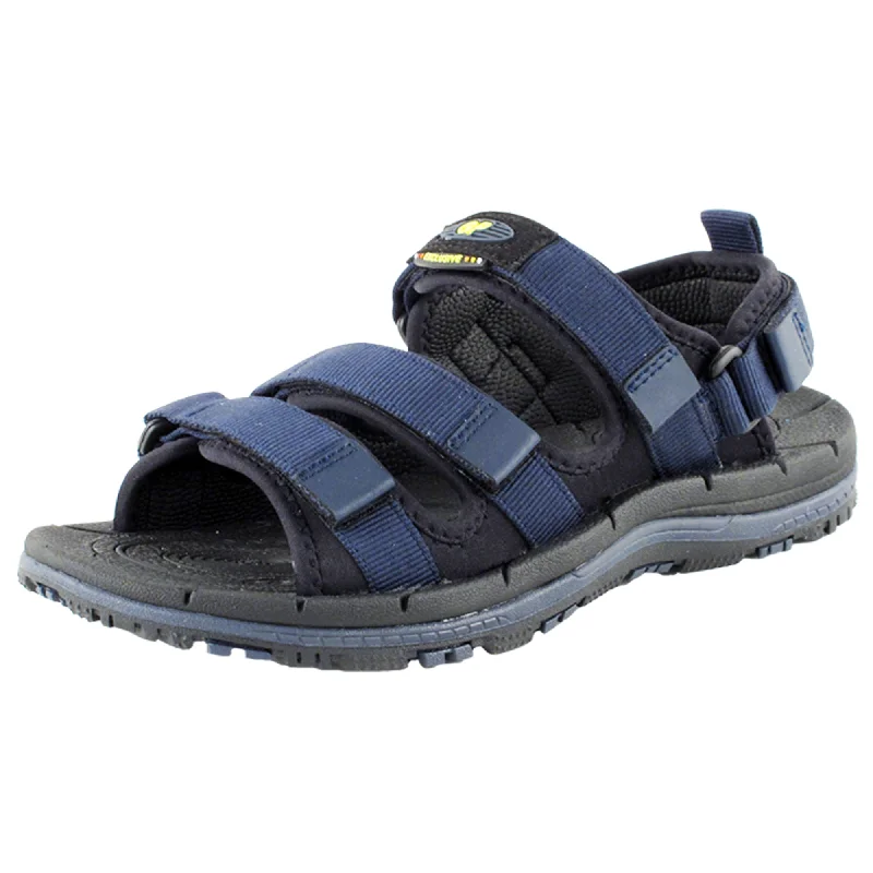 Men's leather sandals with an adjustable strapCity: 7656 Navy