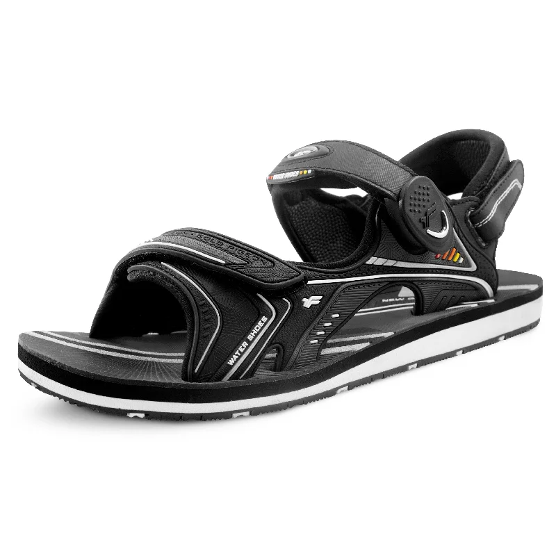 Men's sandals with a contrast stitching detailClassic: 0792 Black