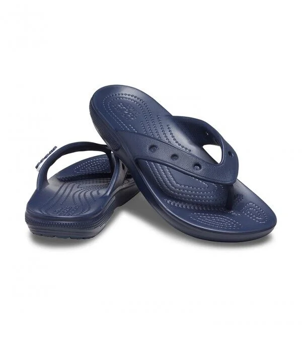 Men's sandals with a durable outer soleCrocs Classic 207713-410 Flip Flops Men's 15 Blue Comfort Slip On Slipper POW115