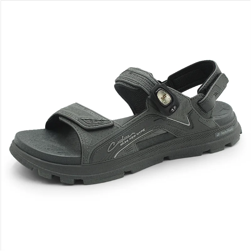 Men's sandals with a padded heelEVA: 9592 Army Grey