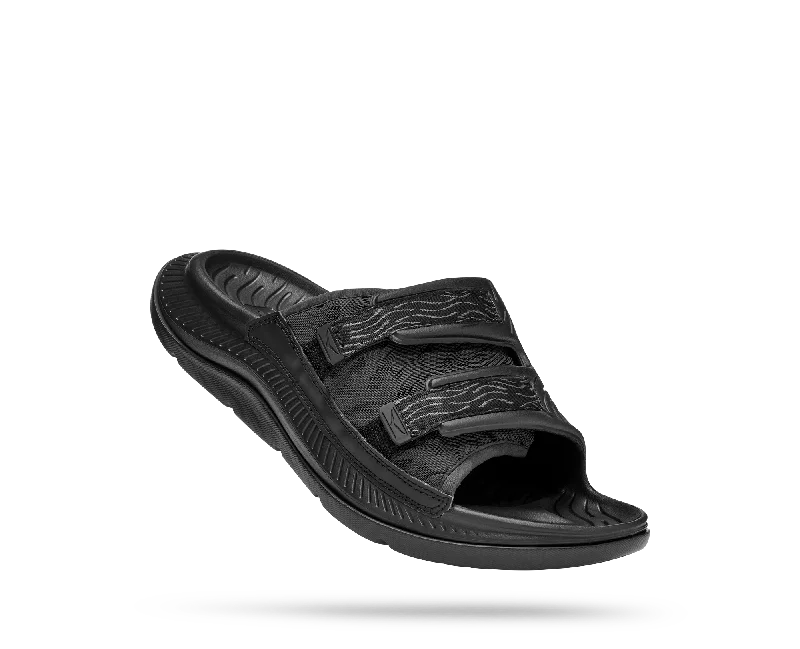 Men's sandals with a padded heelHOKA ORA LUX BLACK
