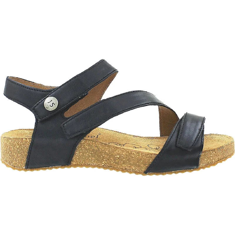 Waterproof men's sandals for water activitiesWomen's Josef Seibel Tonga 25 Black Leather