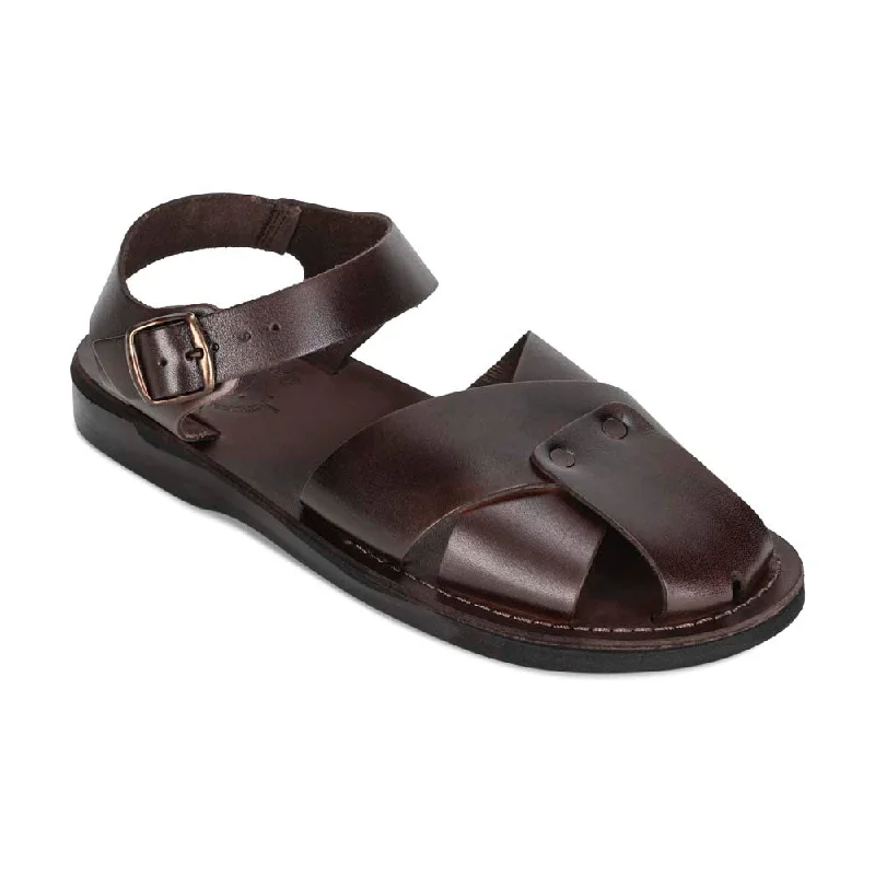 Men's sandals with a flexible sole for easy movementKai - Leather Shielded Sandal | Brown