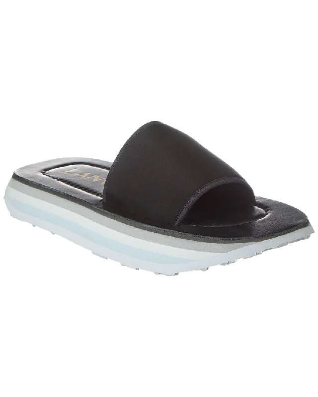 Men's sandals with a stretchy strap for a better fitLANVIN Club Platform Mule