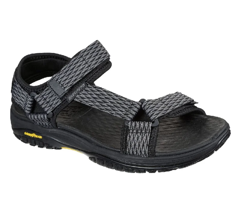 Men's sandals with a buckle closureSkechers Lomell Rip Tide Sandal Black Gray Men's