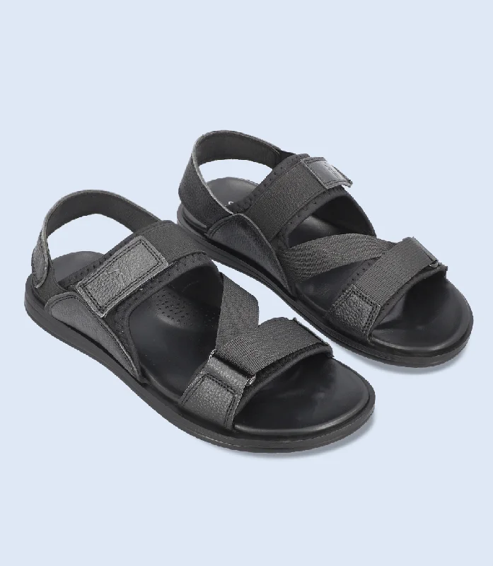 Flip - flop style men's sandals for beach wearM7025-BLACK-Men Comfort Sandal