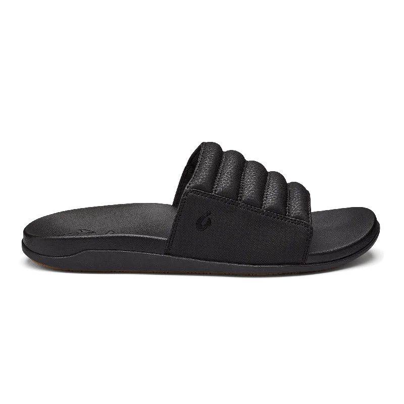 Men's sandals with a leather lining for comfortMaha 'Olu - Black