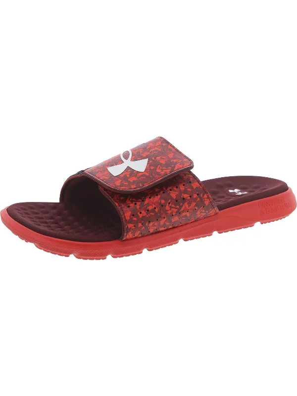 Men's sandals with a leather lining for comfortMens Adjustable Memory Foam Slide Sandals