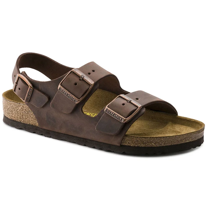 Waterproof men's sandals for water activitiesMens Birkenstock Milano Habana