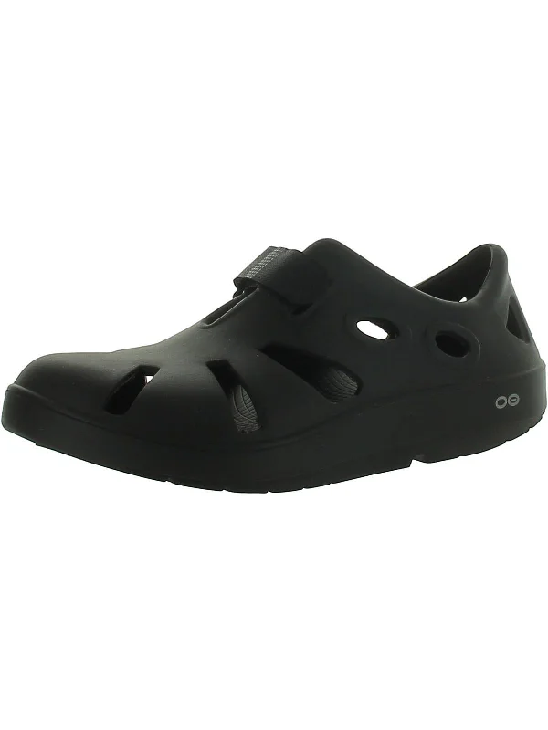 Men's sandals with a rubber sole for tractionMens Cushioned Footbed Breathable Sport Sandals