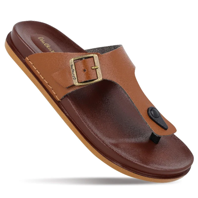 Men's sandals with a pointed toe for a stylish lookMen's Daily Wear Comfort Sandals - WE1356 Tan