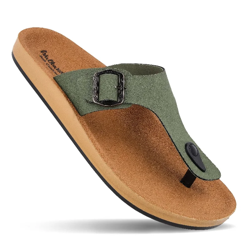 Men's sandals with a removable insole for cleaningMen's Daily Wear Sandals - WE1332 Olive