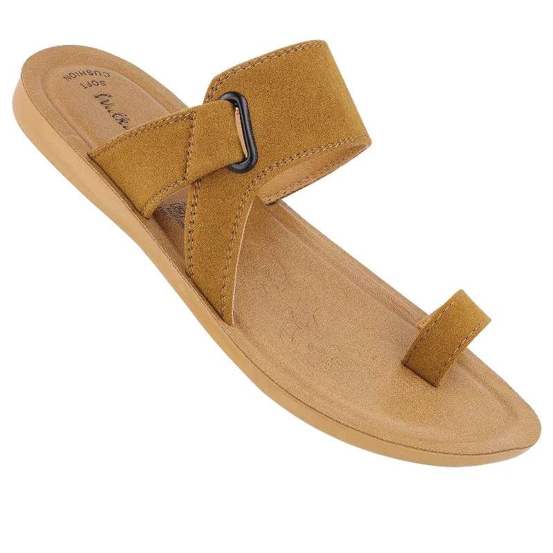 Men's sandals with a cushioned footbedMen's Daily Wear Sandals  - WG5622 Camel